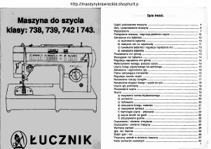 Instrukcja Łucznik 738 Maszyna do szycia