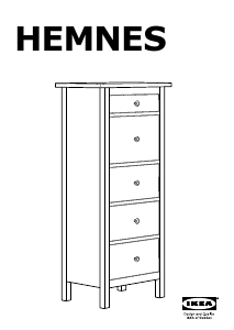 Manual IKEA HEMNES (58x131) Cómoda