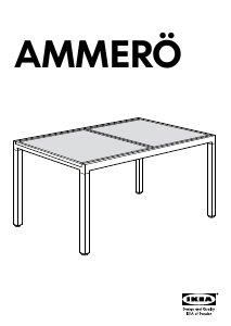 Bruksanvisning IKEA AMMERO Spisebord