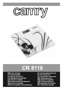 Manual Camry CR 8118 Balança