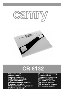 Návod Camry CR 8132 Váha