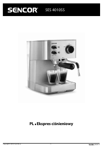 Instrukcja Sencor SES 4010SS Ekspres do espresso