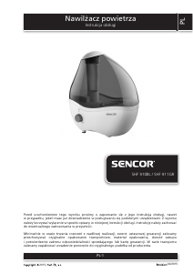 Instrukcja Sencor SHF 911GR Nawilżacz