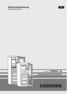 Bedienungsanleitung Liebherr CU 2831 Kühl-gefrierkombination