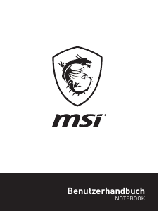 Bedienungsanleitung MSI GS73 Stealth 8RF Notebook