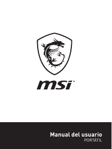 Manual de uso MSI GS65 Stealth Thin 8RE Portátil