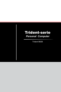 Handleiding MSI Trident X 9th Desktop