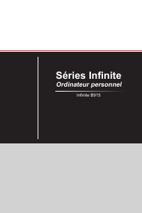 Mode d’emploi MSI Infinite A 8th Ordinateur de bureau