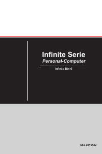 Bedienungsanleitung MSI Infinite X 9th Desktop