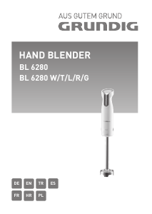 Manual Grundig BL 6280 T Hand Blender