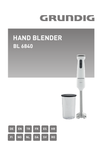 Manual Grundig BL 6840 Hand Blender