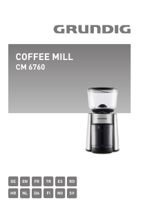 Kullanım kılavuzu Grundig CM 6760 Kahve değirmeni