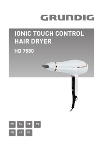 Kullanım kılavuzu Grundig HD 7880 Saç kurutma makinesi