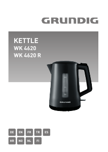 Mode d’emploi Grundig WK 4620 R Bouilloire