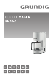 Manual Grundig KM 5860 Coffee Machine