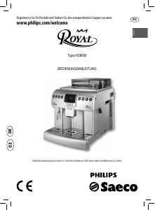 Bedienungsanleitung Philips Saeco HD8930 Royal Kaffeemaschine