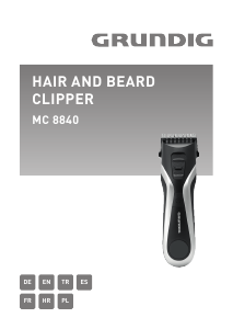 Manual Grundig MC 8840 Hair Clipper