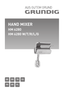 Manual Grundig HM 6280 G Hand Mixer