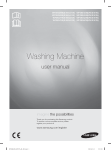 Brugsanvisning Samsung WF0804W8W EcoBubble Vaskemaskine