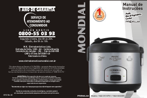 Manual Mondial PE-01 Cozedor de arroz