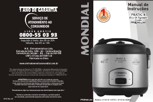 Manual Mondial PE-02 Cozedor de arroz