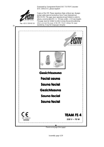 Manual Team FS 4 Sauna facial