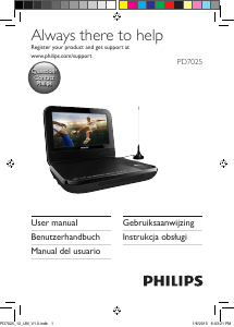 Bedienungsanleitung Philips PD7025 DVD-player
