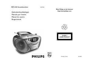 Manuale Philips AZ1032 Stereo set
