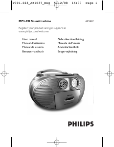 Brugsanvisning Philips AZ1037 Stereo sæt