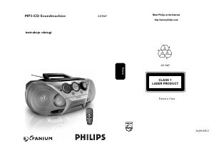 Instrukcja Philips AZ3067 Zestaw stereo