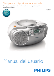 Manual de uso Philips AZ127 Set de estéreo