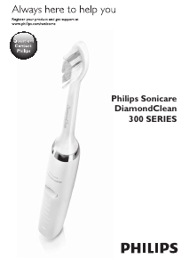 Manual Philips HX9312 Sonicare DiamondClean Escova de dentes elétrica