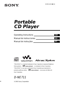 Manual de uso Sony D-NE711 Discman