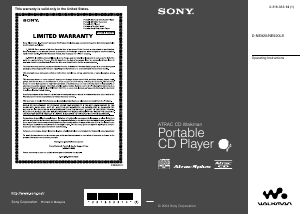 Manual Sony D-NE920LS Discman