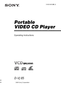 Manual Sony D-VJ85 Discman