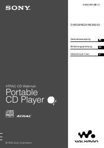 Manuale Sony D-NE330 Discman