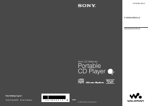 Manual Sony D-NE820LS Discman