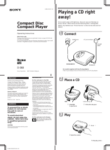 Manual Sony D-368 Discman