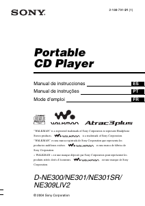 Manual de uso Sony D-NE300 Discman