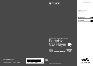 Käyttöohje Sony D-NF421 Kannettava CD-soitin