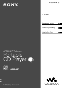 Manuale Sony D-NE830 Discman