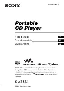 Handleiding Sony D-NE511 Discman