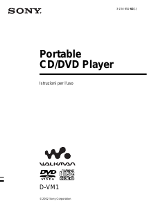 Manuale Sony D-VM1 Discman