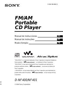 Manual de uso Sony D-NF400 Discman