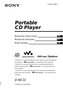 Manual de uso Sony D-NE10 Discman