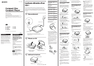 Mode d’emploi Sony D-183 Lecteur CD portable