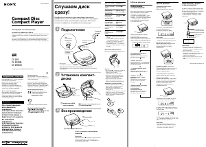 Руководство Sony D-192CK Портативный CD-плеер