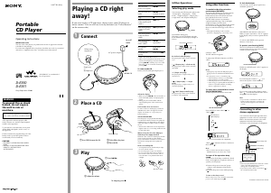 Manual Sony D-E351 Discman