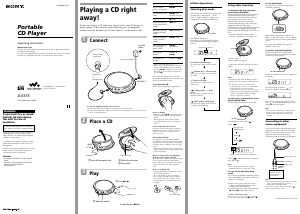 Manual Sony D-E355 Discman