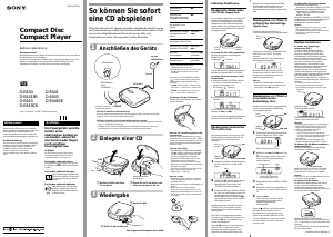 Bedienungsanleitung Sony D-E440 Discman